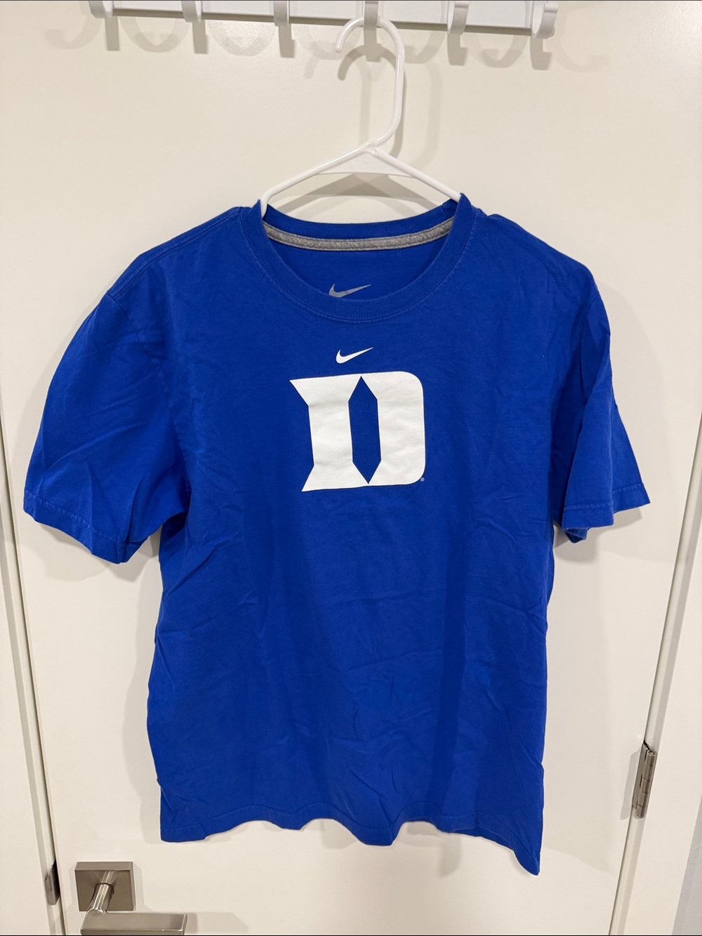 Nike Royal Blue Duke 'D' Logo Short Sleeve Tee
